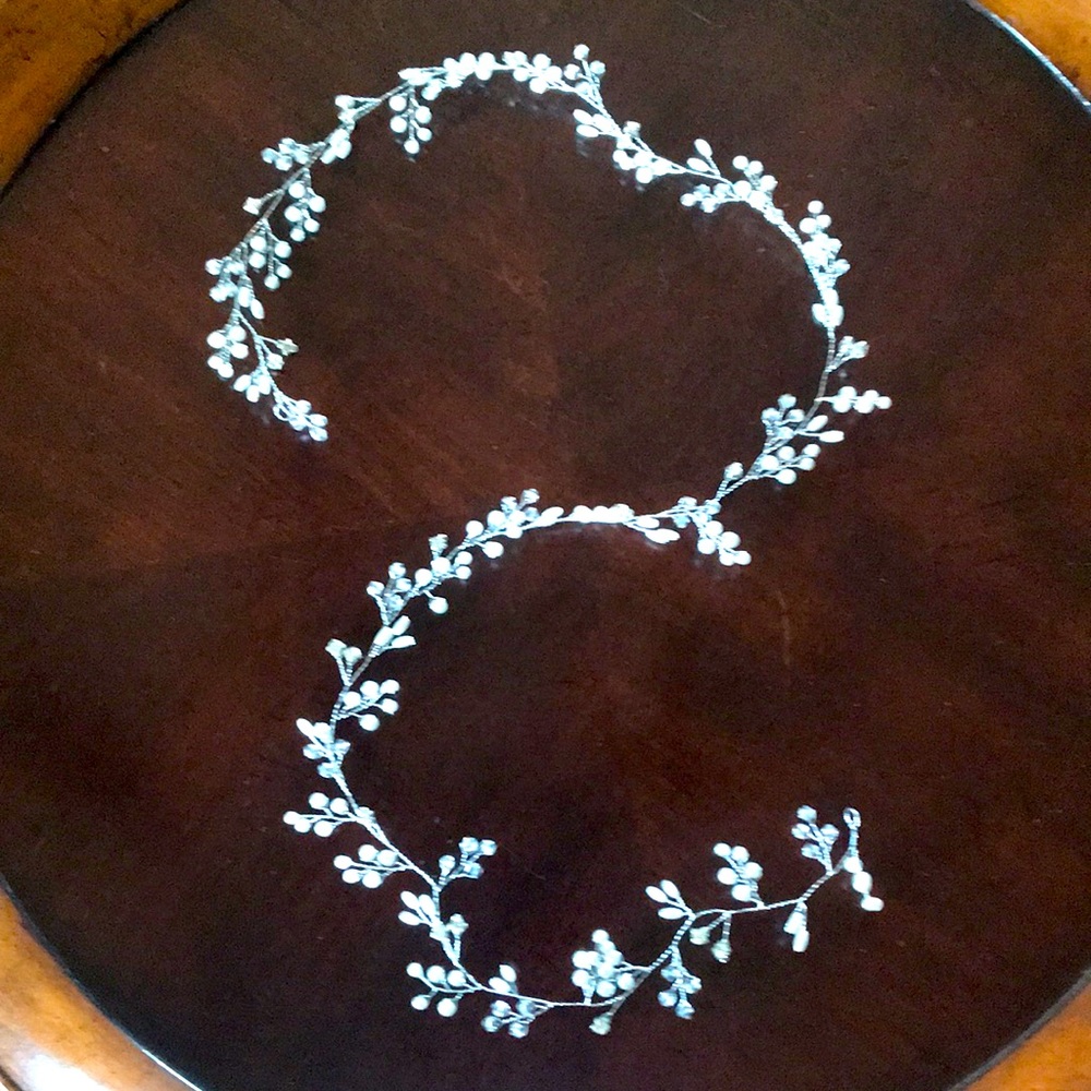Bridal hair piece.